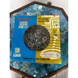 Vintage NOMA Star Tree Topper 10 Light Twinkle Boxed Works